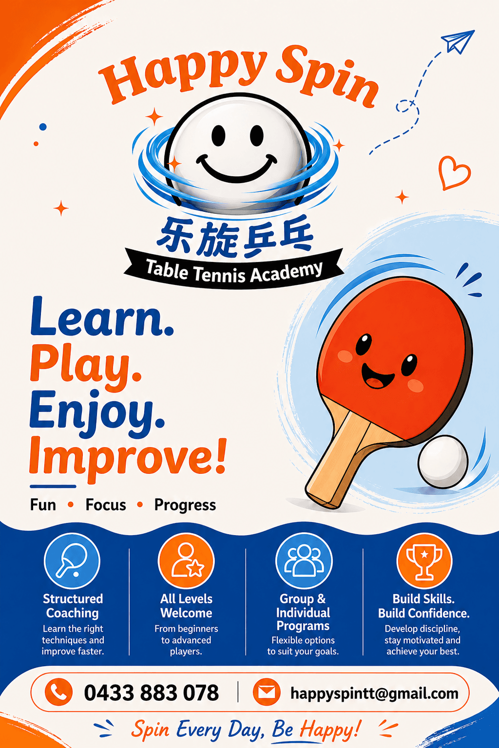 Happy Spin Table Tennis Academy